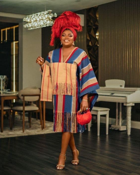 Aso Oke Maxi Dress